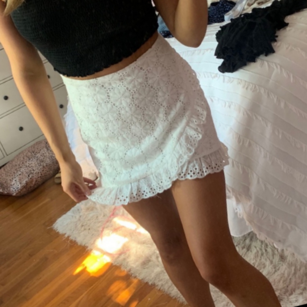 White skirt